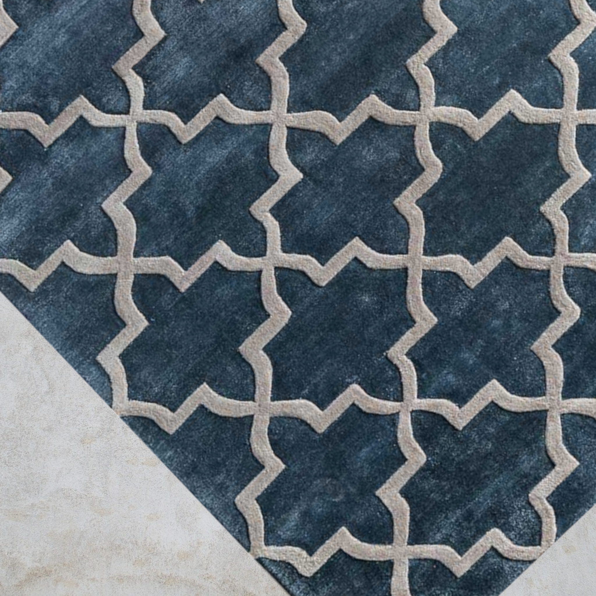 Geometric Pattern Modern High Quality Hand Tufted pile woolen Rug and Carpet For Bedroom Aesthetics, Living Room, Hall, Kitchen