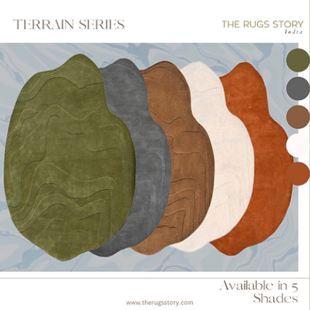 Designer Pattern Modern High Quality Hand Tufted woolen Rug and Carpet For Bedroom Aesthetics, Living Room, Hall, Kitchen