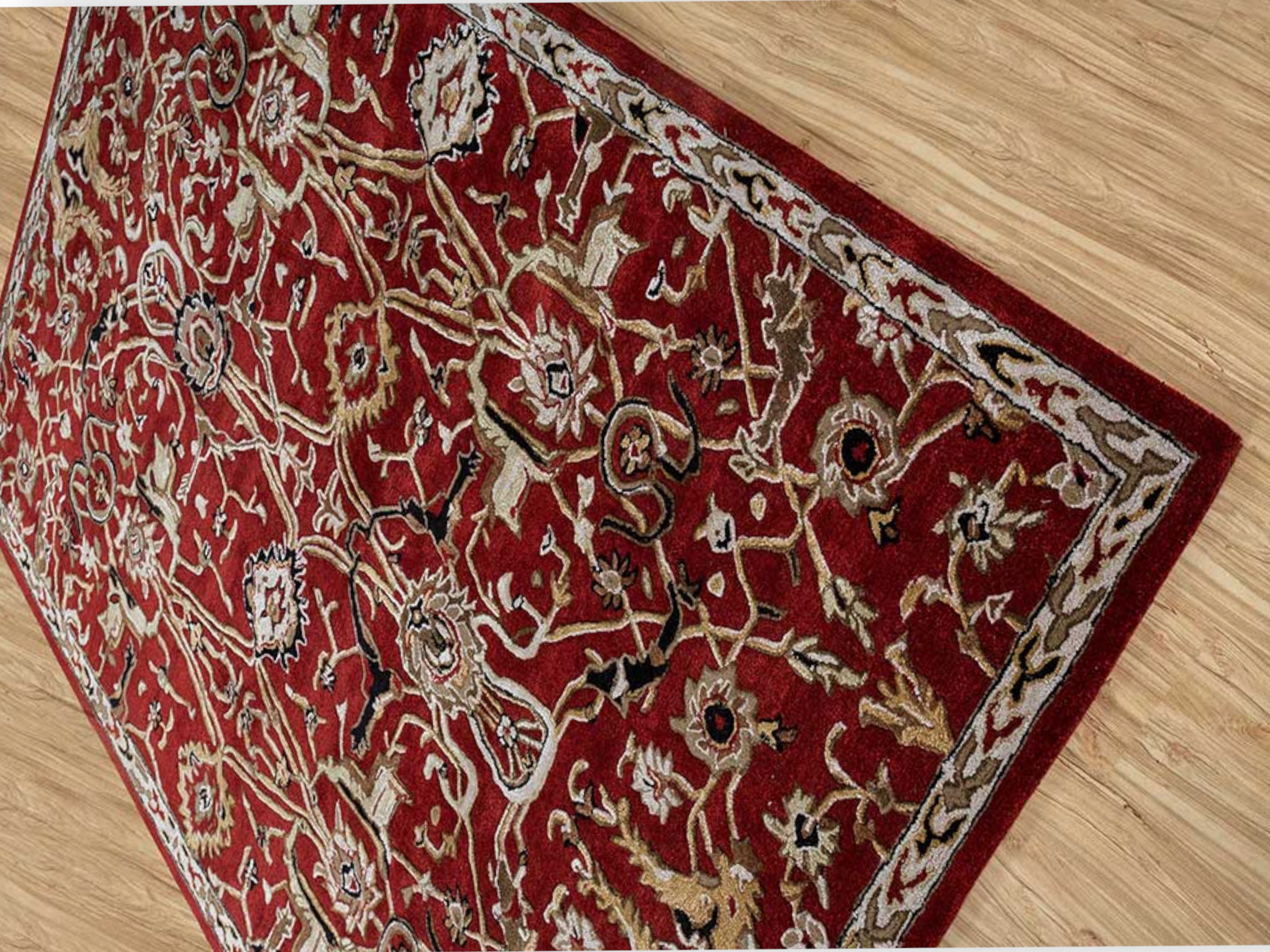 Handmade Persian Antique Designer Traditional Hand Tufted 100% Woolen Area Rugs/ Carpets For Living Room, Bedroom, Kitchen