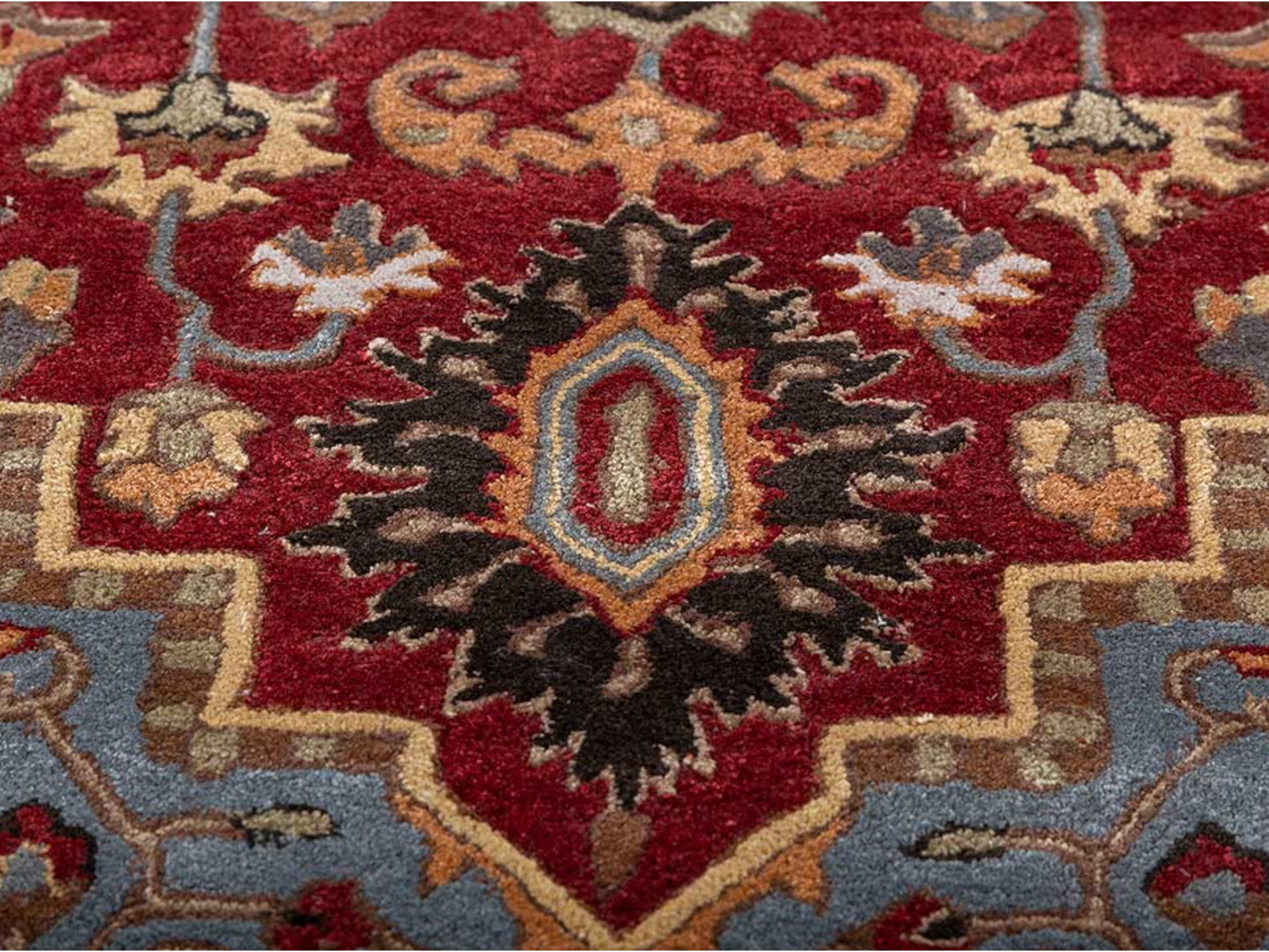 Handmade Persian Antique Designer Traditional Hand Tufted 100% Woolen Area Rugs/ Carpets For Living Room, Bedroom, Kitchen