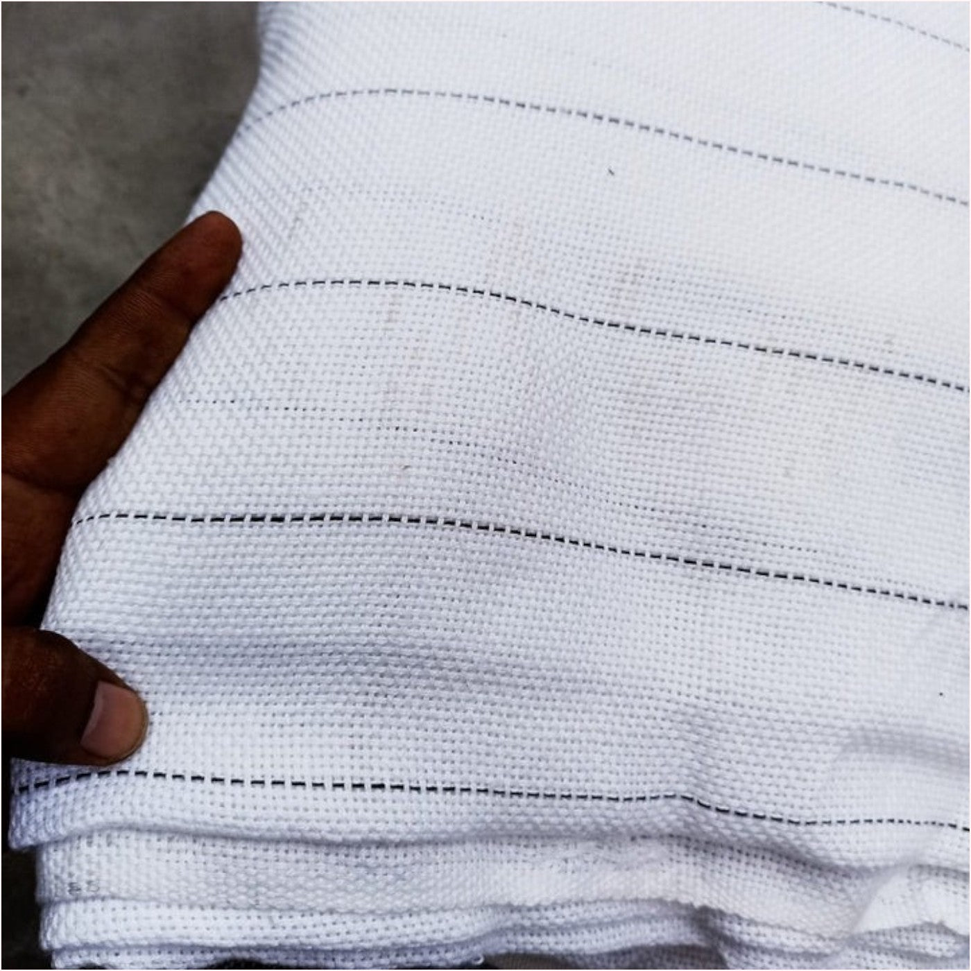 5m width/ Polyester Tufting Fabric with Black Guideline