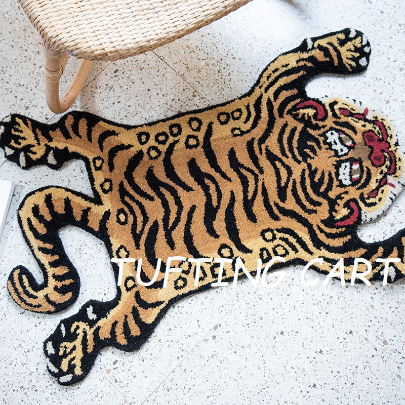 Tibetan Tiger Golden Kris Tufted Woolen Tibetan Rug - Golden Kris Color