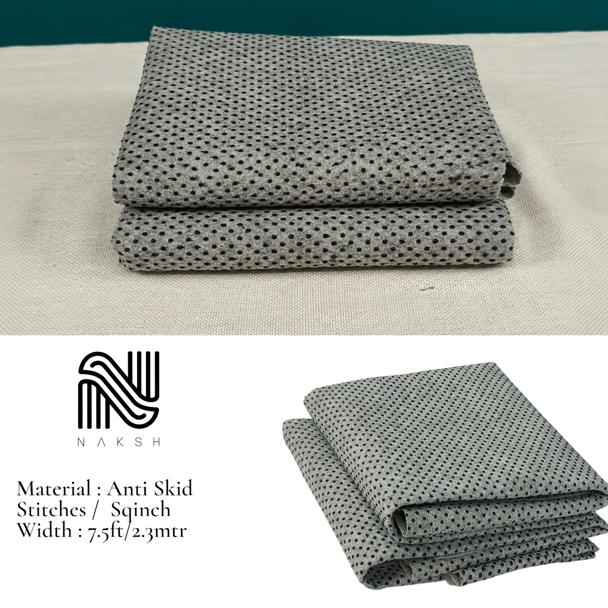 Premium Polyester Anti-Skid Backing Fabric for Rugs | Non-Slip Secondary Backing | Naksh Carpets