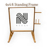 Professional  4ft x 4ft  Standing Tufting Frame | Large Wooden Frame For Rug & Carpet Tufting By Naksh Carpets