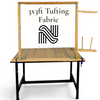 Professional 3ft x3ft Tufting Frame | Wooden Table-Mounted Rug & Carpet Tufting Frame By Naksh Carpets