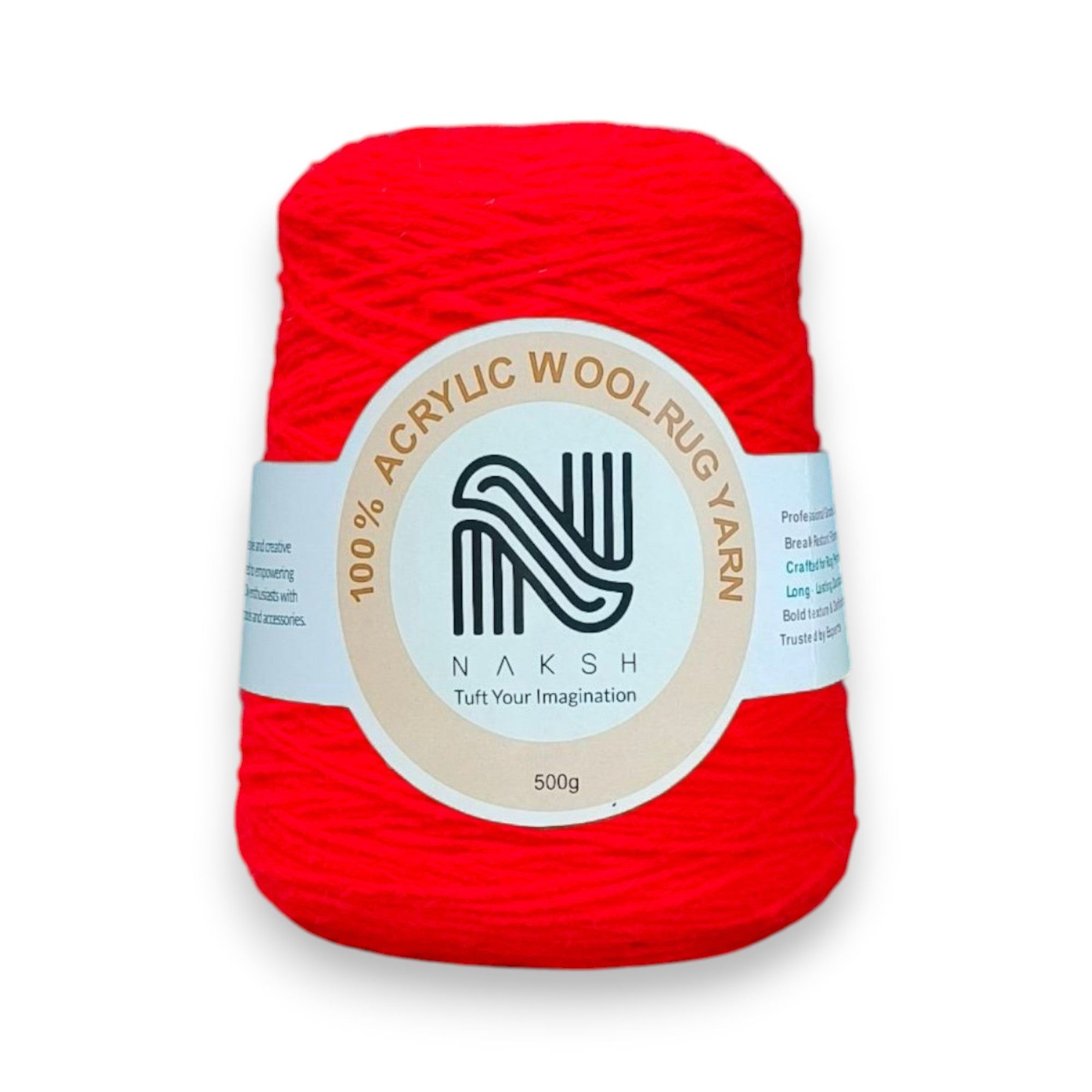 Acrylic Yarn – 4 Ply Soft & Durable Knitting and Tufting Yarn for Rugs, Crafts & DIY Projects