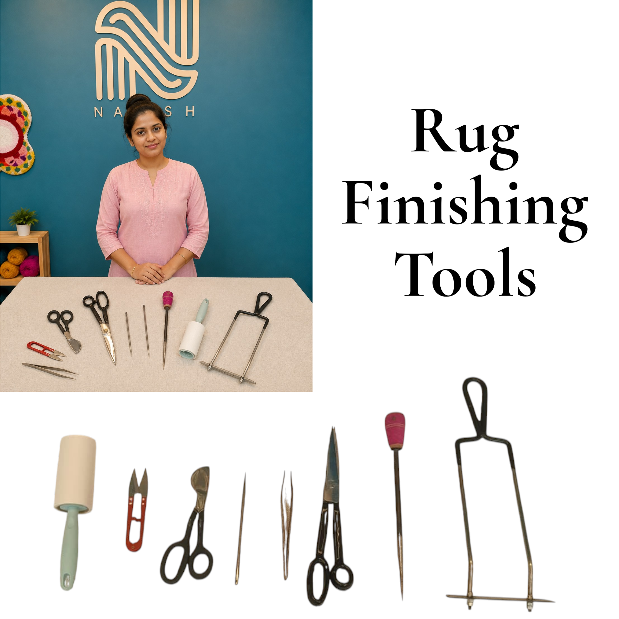 Naksh Professional Rug Tufting Kit | Complete Tufting Machine Business Setup Kit for Rug Making 1