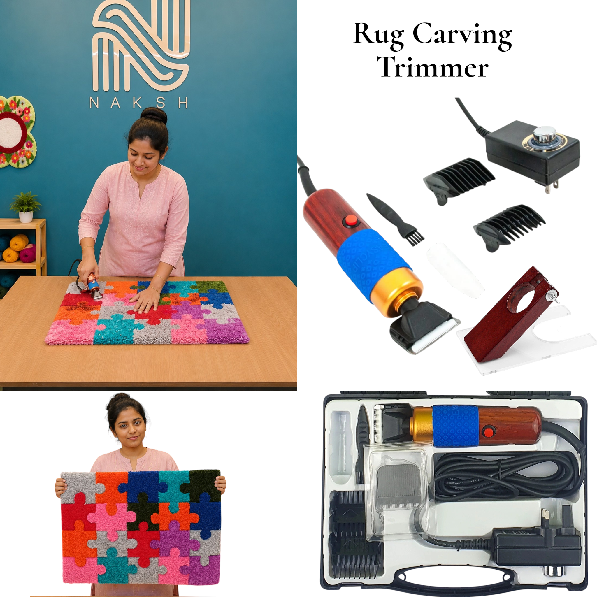 Naksh Beginner Starter Tufting Kit | Complete Rug Tufting Business &amp; DIY Rug Making Kit