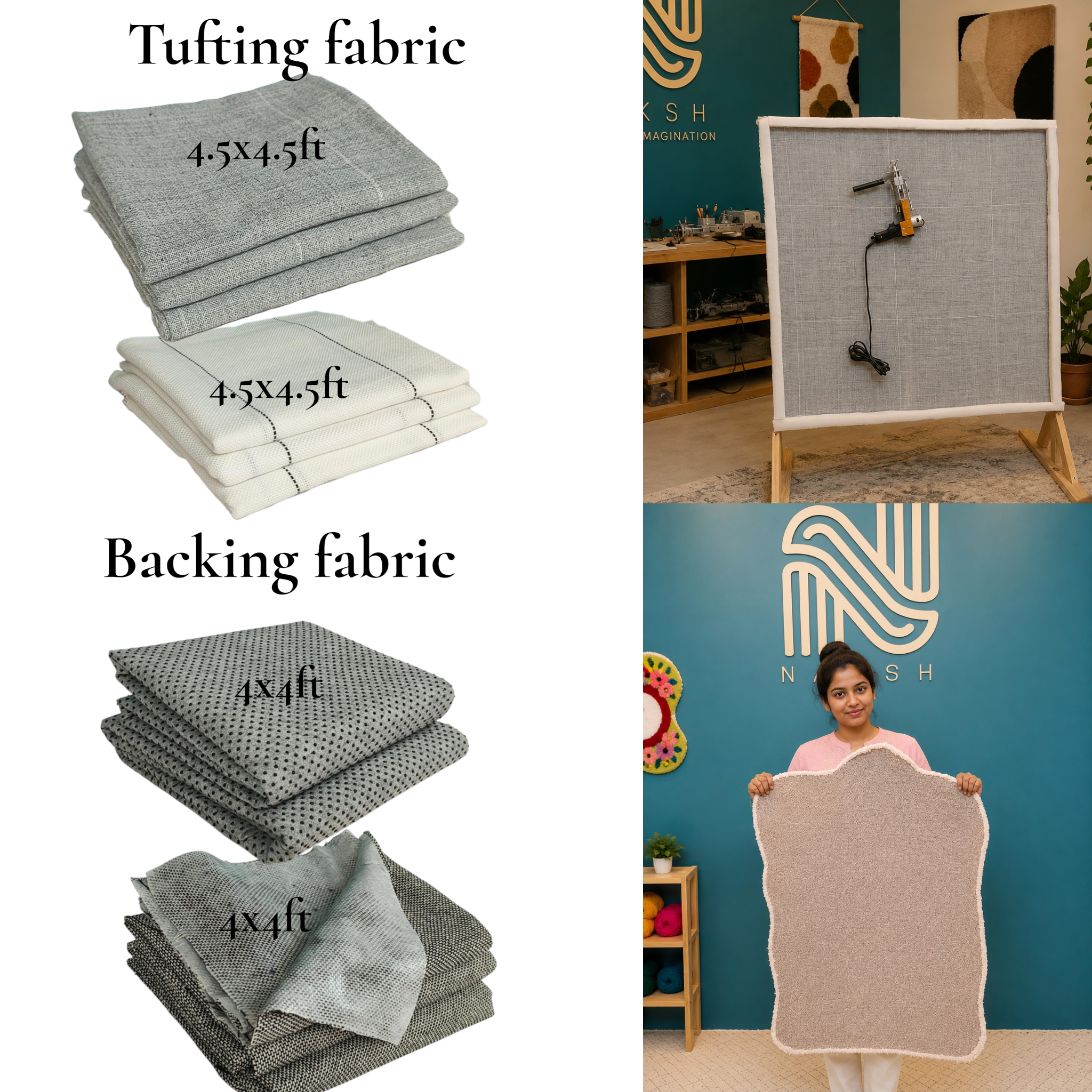 Naksh Professional Rug Tufting Kit | Complete Tufting Machine Business Setup Kit for Rug Making 1