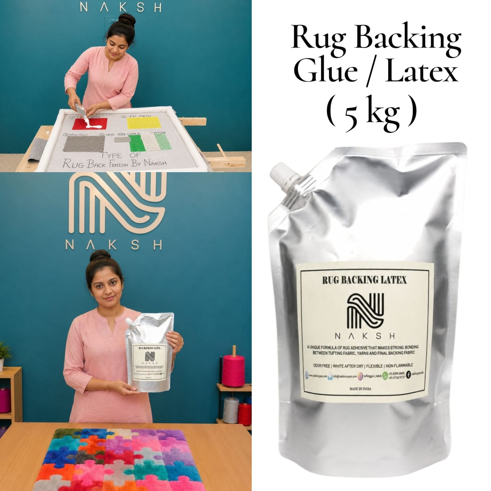 Naksh Professional Rug Tufting Kit | Complete Tufting Machine Business Setup Kit for Rug Making 1