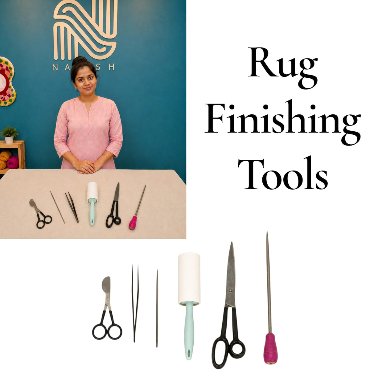 Naksh Professional Rug Tufting Kit | Complete Tufting Machine Business Setup Kit for Rug Making 1