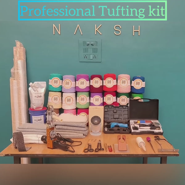 Naksh Professional Rug Tufting Kit | Complete Tufting Machine Business Setup Kit for Rug Making 1