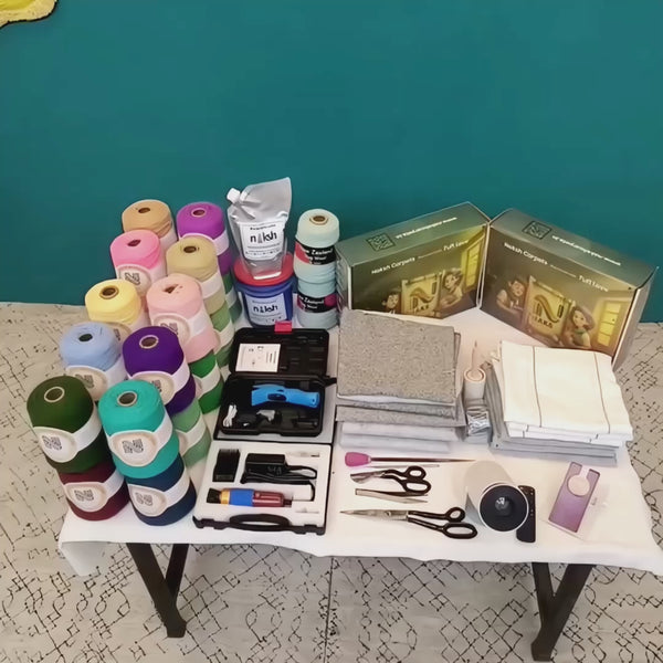 Naksh Professional Rug Tufting Kit | Complete Tufting Machine Business Setup Kit for Rug Making 1