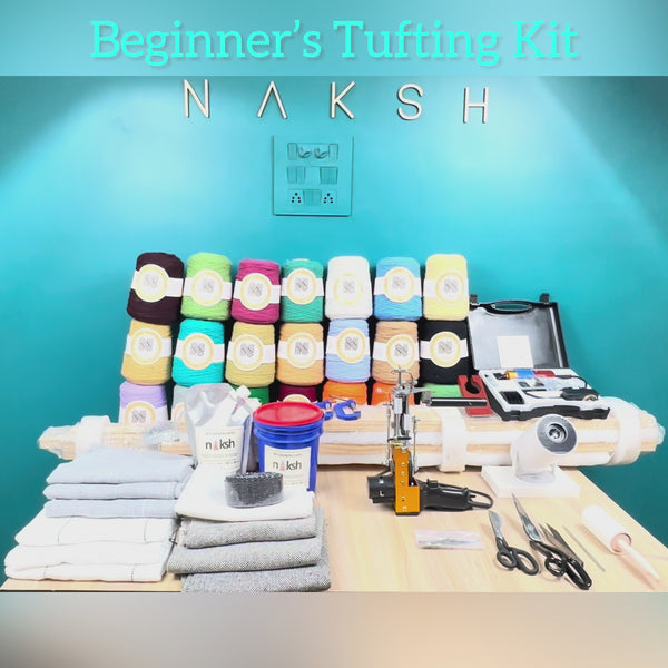 Naksh Beginner Starter Tufting Kit | Complete Rug Tufting Business & DIY Rug Making Kit