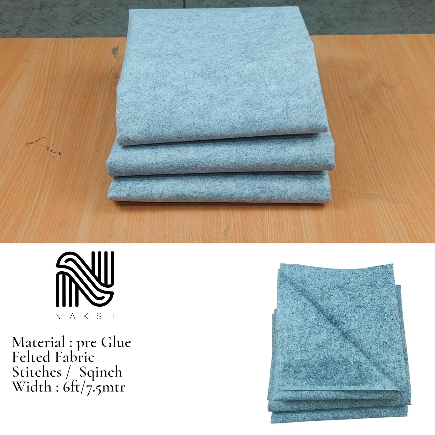 Anti Skid  Pre-Glued Washable Rug Backing Felted Fabric | Polyester Secondary Tufting Backing | Naksh Carpets
